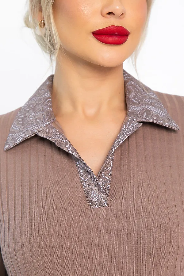 Платье LADY TAIGA, коричневое - фото 2