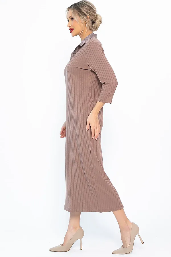 Платье LADY TAIGA, коричневое - фото 2