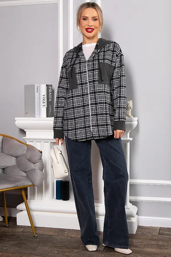 Рубашка LADY TAIGA, серая - фото 2