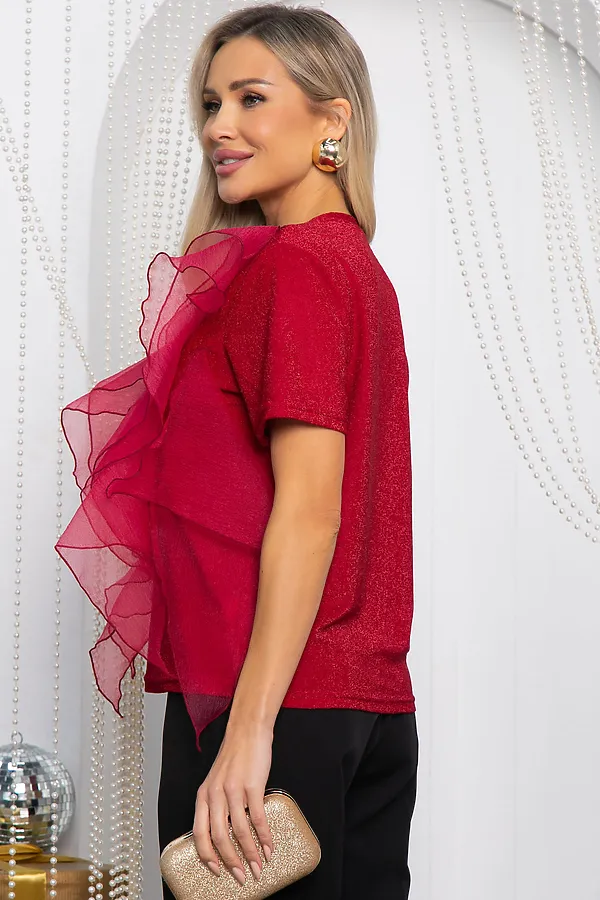 Блуза LADY TAIGA, красная - фото 2