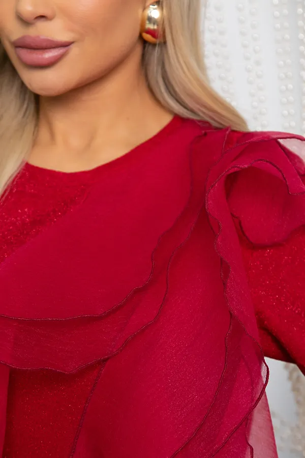 Блуза LADY TAIGA, красная - фото 2