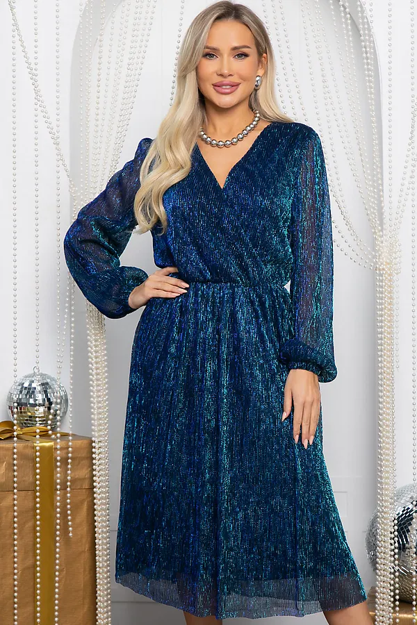 Платье LADY TAIGA, бирюзовое - фото 2