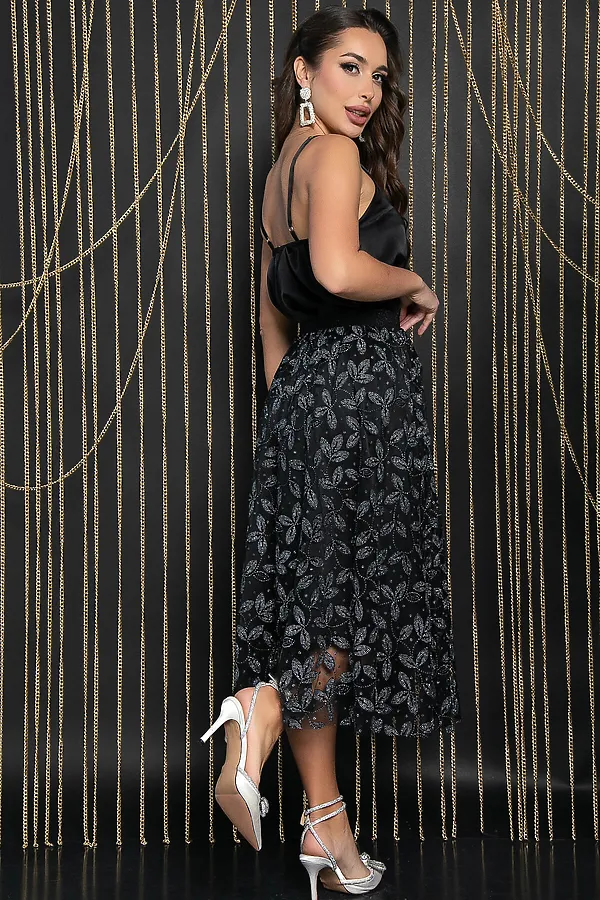 Комплект (Платье+Юбка) LADY TAIGA, черный - фото 2