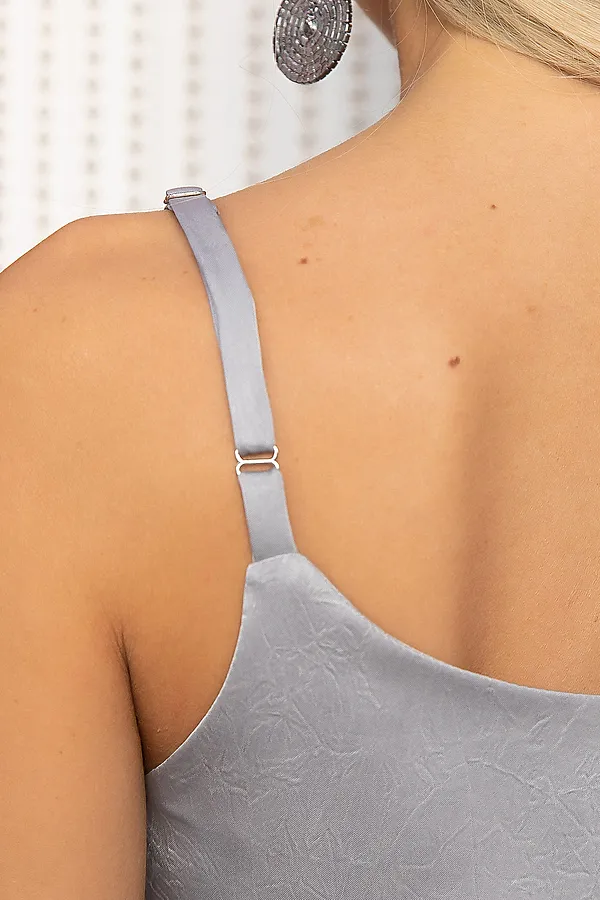 Костюм (Платье+Блуза) LADY TAIGA, серебро - фото 2