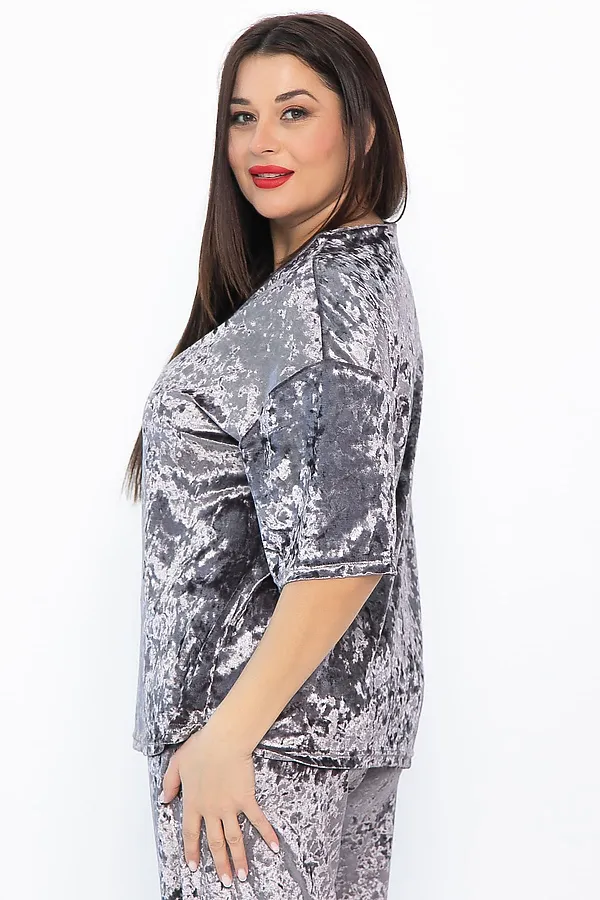 Блуза LADY TAIGA, серо-бежевая - фото 2