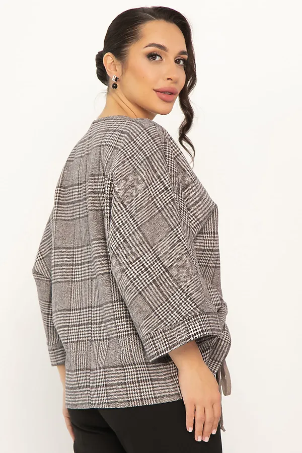 Блуза LADY TAIGA, коричневая - фото 2