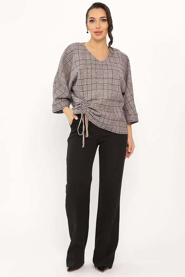 Блуза LADY TAIGA, коричневая - фото 2