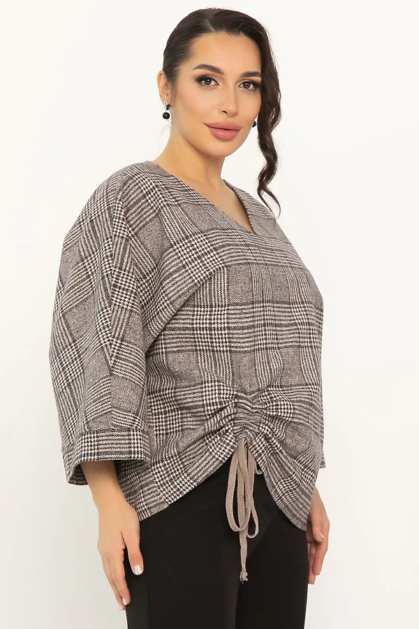 Блуза LADY TAIGA, коричневая - фото 2