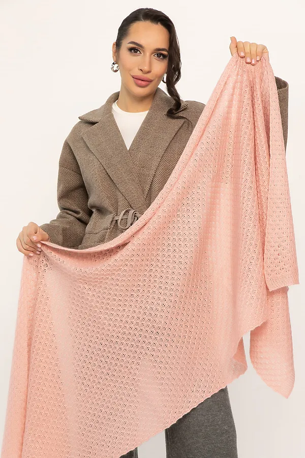 Палантин LADY TAIGA, пудра - фото 2