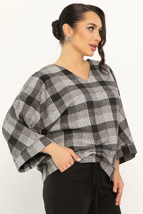 Блуза LADY TAIGA, темно-серая - фото 2