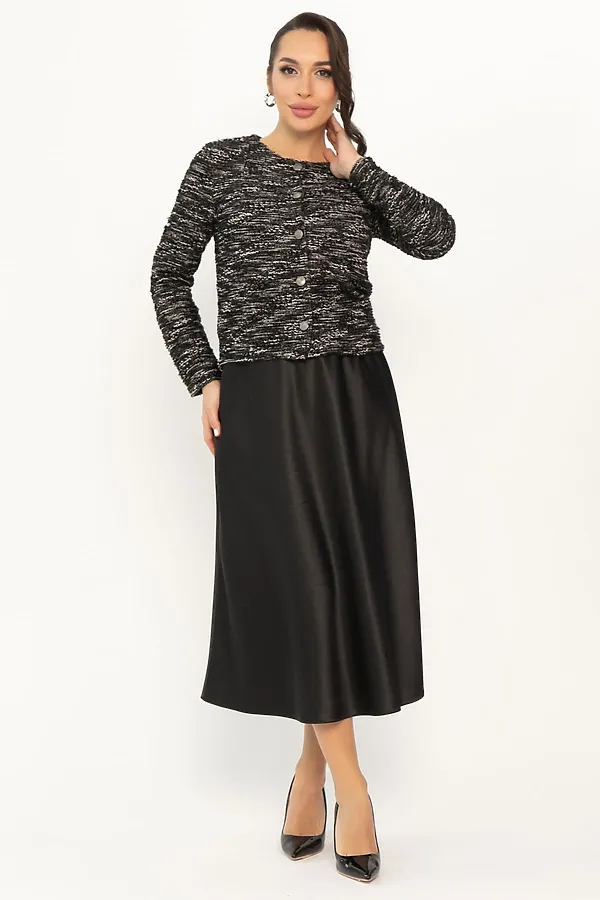 Костюм (Жакет+Юбка) LADY TAIGA, черный - фото 2