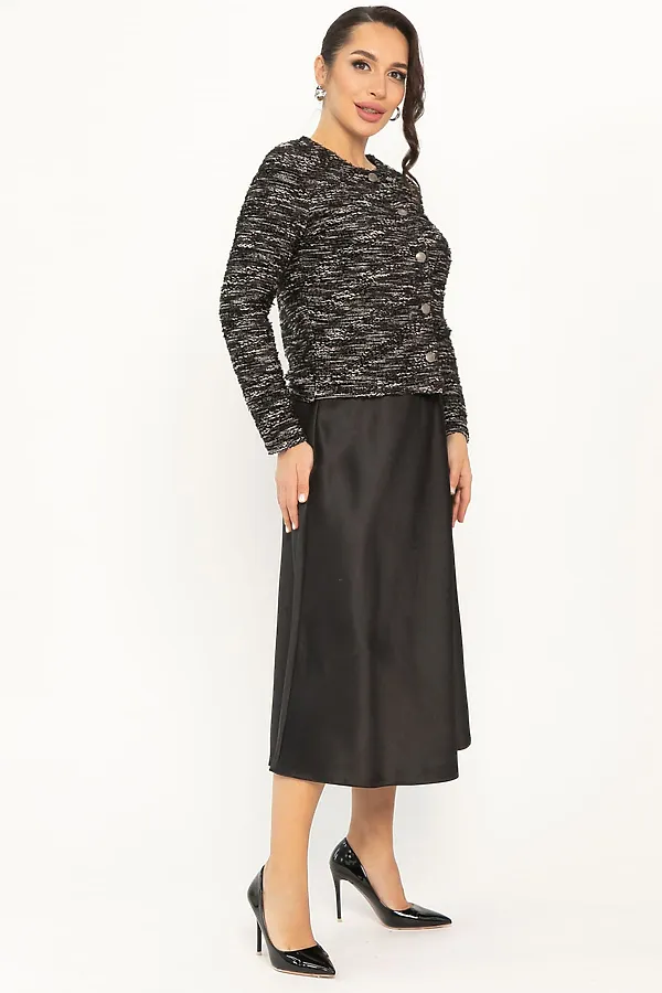 Костюм (Жакет+Юбка) LADY TAIGA, черный - фото 2