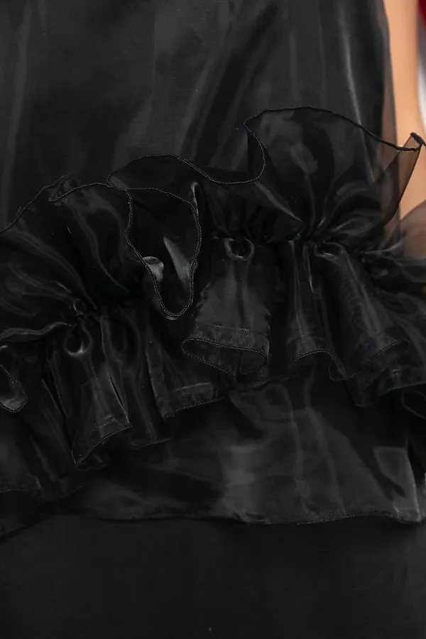 Костюм (Накидка+Платье) LADY TAIGA, черный - фото 2