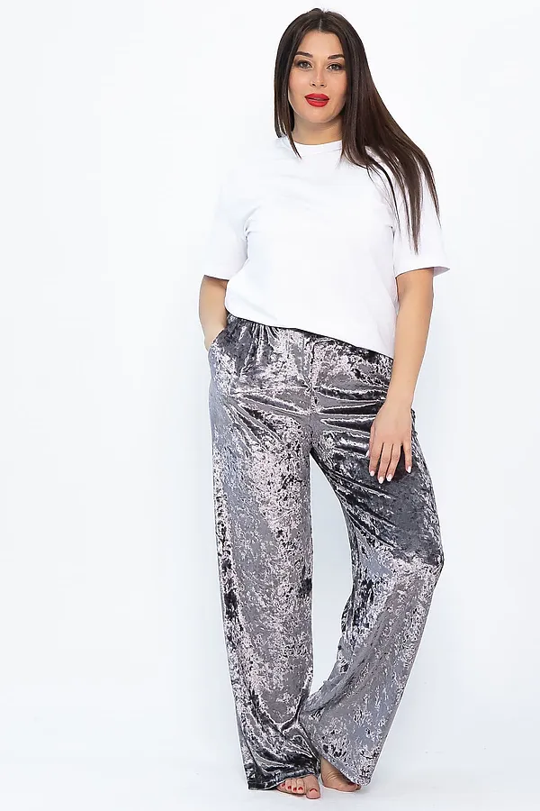 Брюки LADY TAIGA, серо-бежевые - фото 2