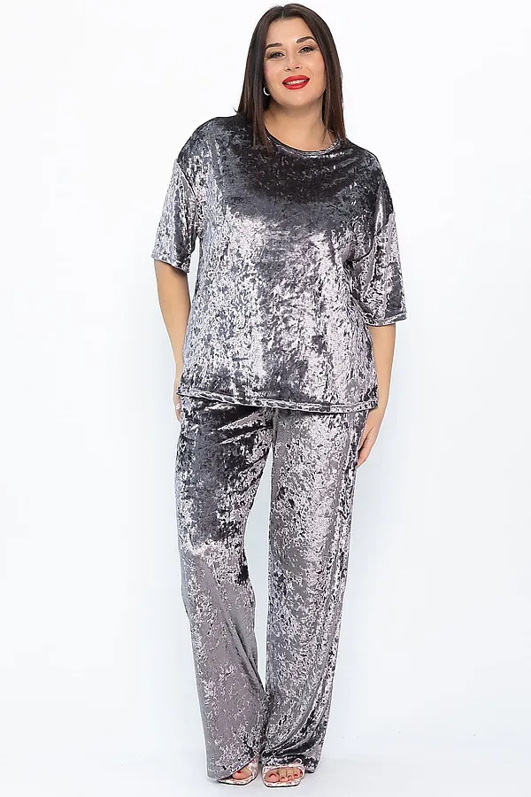 Брюки LADY TAIGA, серо-бежевые - фото 2