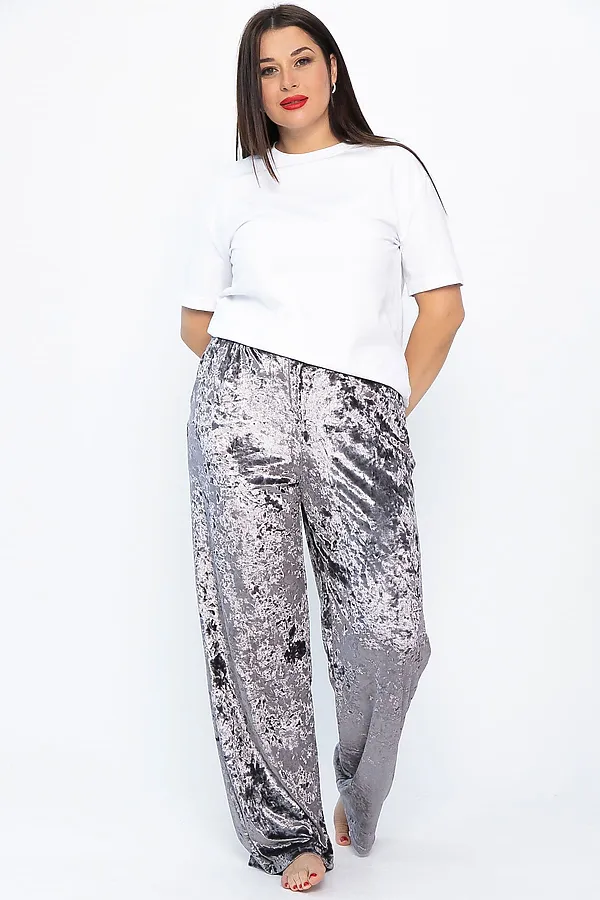 Брюки LADY TAIGA, серо-бежевые - фото 2