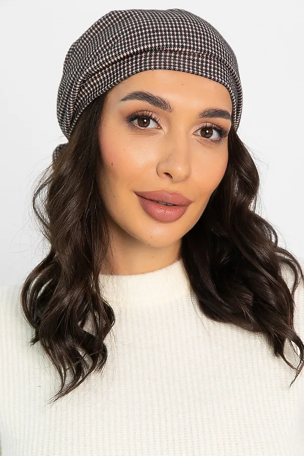 Чалма с бантом LADY TAIGA, коричневое зерно - фото 2