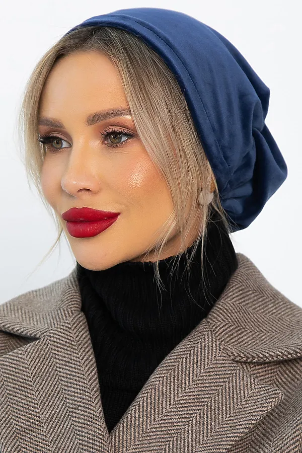 Чалма с резинкой LADY TAIGA, синяя - фото 2