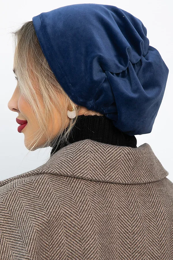 Чалма с резинкой LADY TAIGA, синяя - фото 2