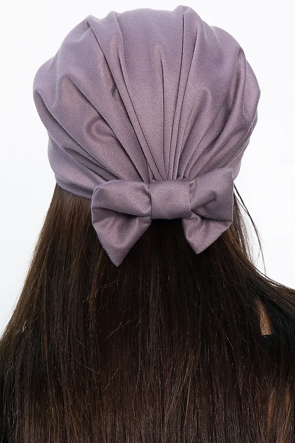 Чалма с бантом LADY TAIGA, лиловая - фото 2
