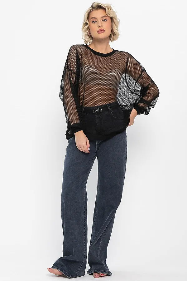 Свитшот LADY TAIGA, черно-лимонный - фото 2