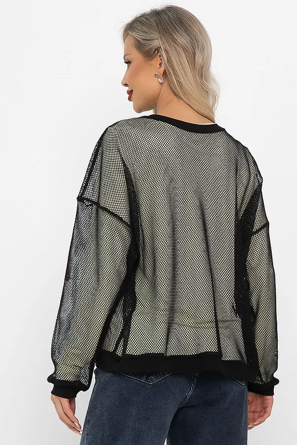 Свитшот LADY TAIGA, черно-лимонный - фото 2