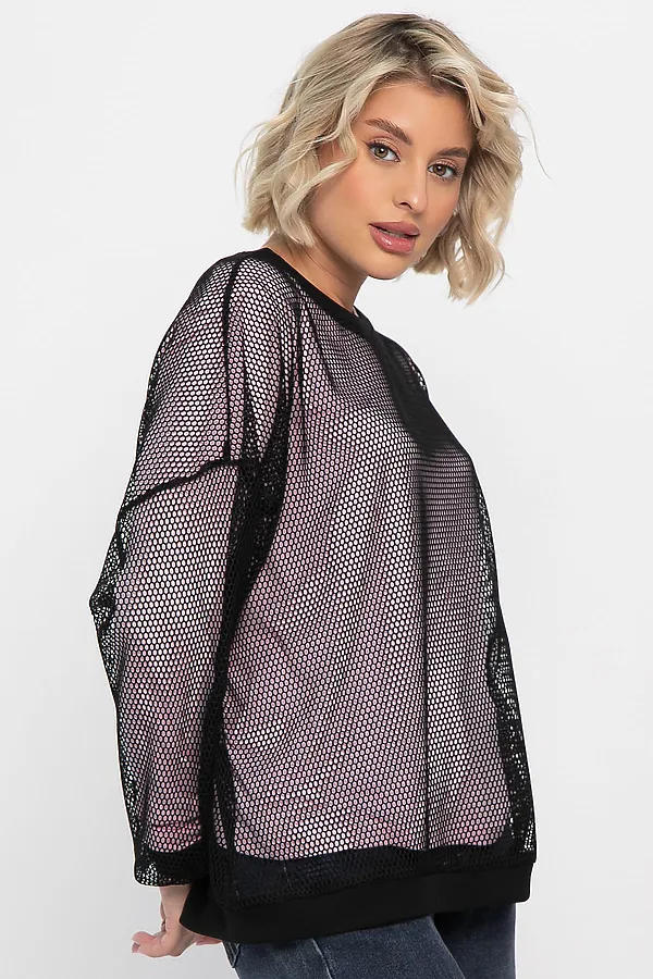 Свитшот LADY TAIGA, черно-розовая - фото 2