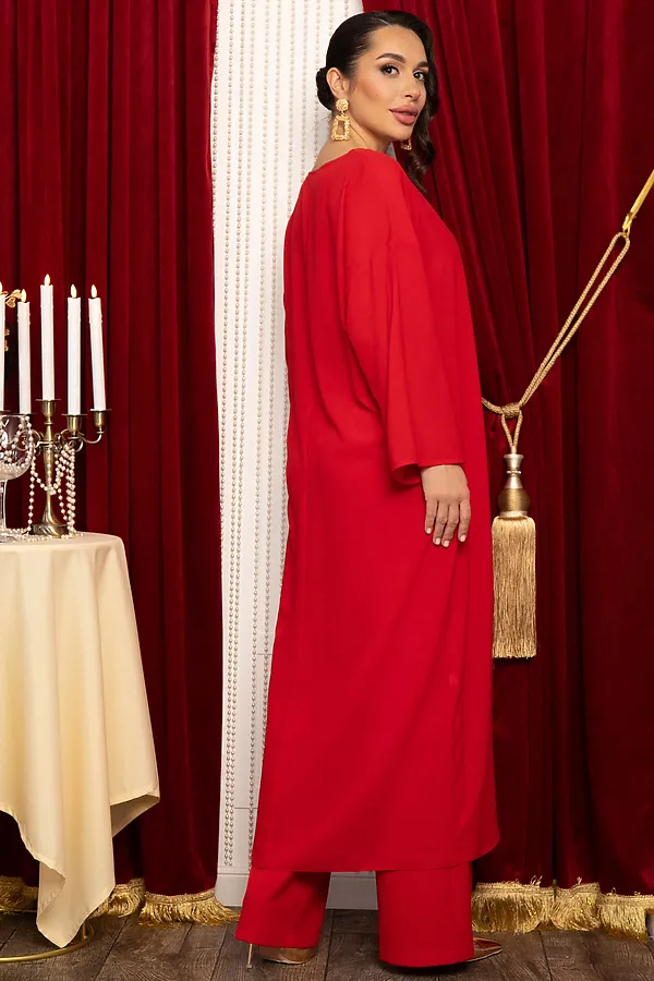 Блуза LADY TAIGA, красная - фото 2