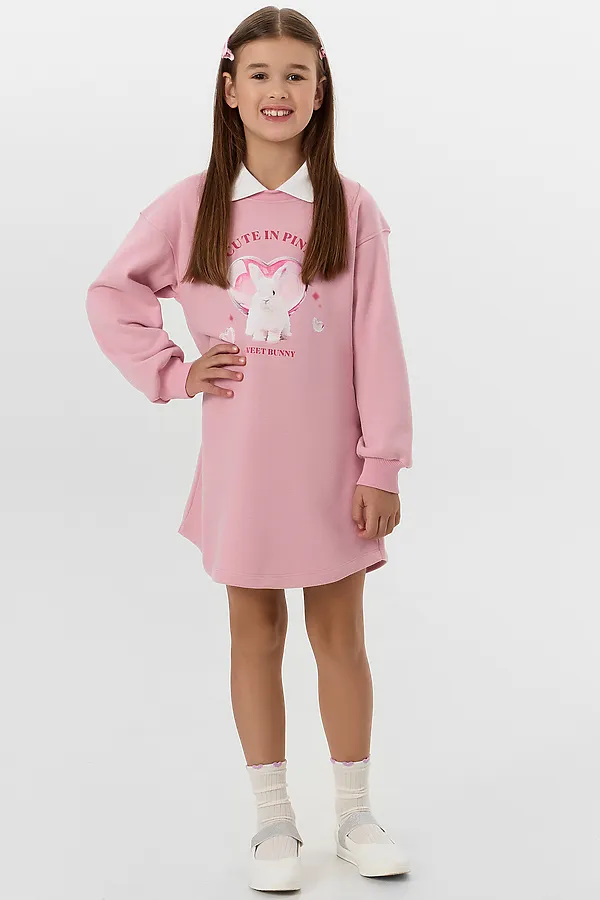 Платье MARK FORMELLE, пыльный розовый +печать1 - фото 2