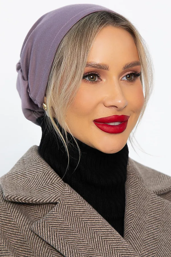 Чалма с резинкой LADY TAIGA, лиловая - фото 2