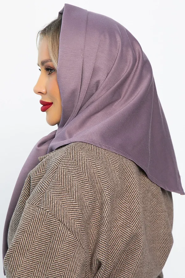 Косынка с отворотом LADY TAIGA, лиловая - фото 2