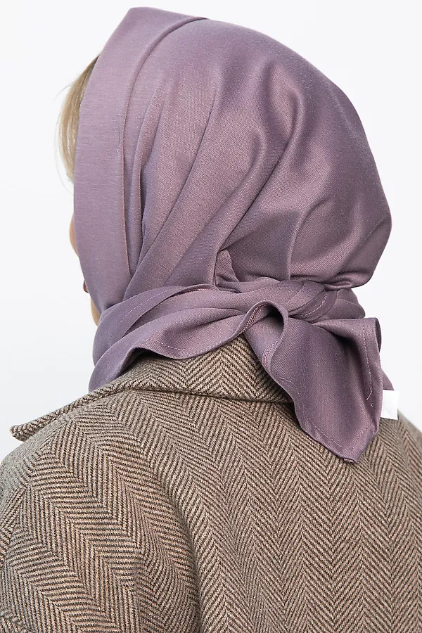 Косынка с отворотом LADY TAIGA, лиловая - фото 2