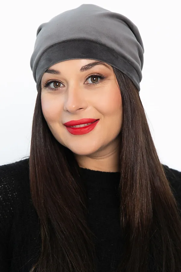 Чалма с бантом LADY TAIGA, серая - фото 2