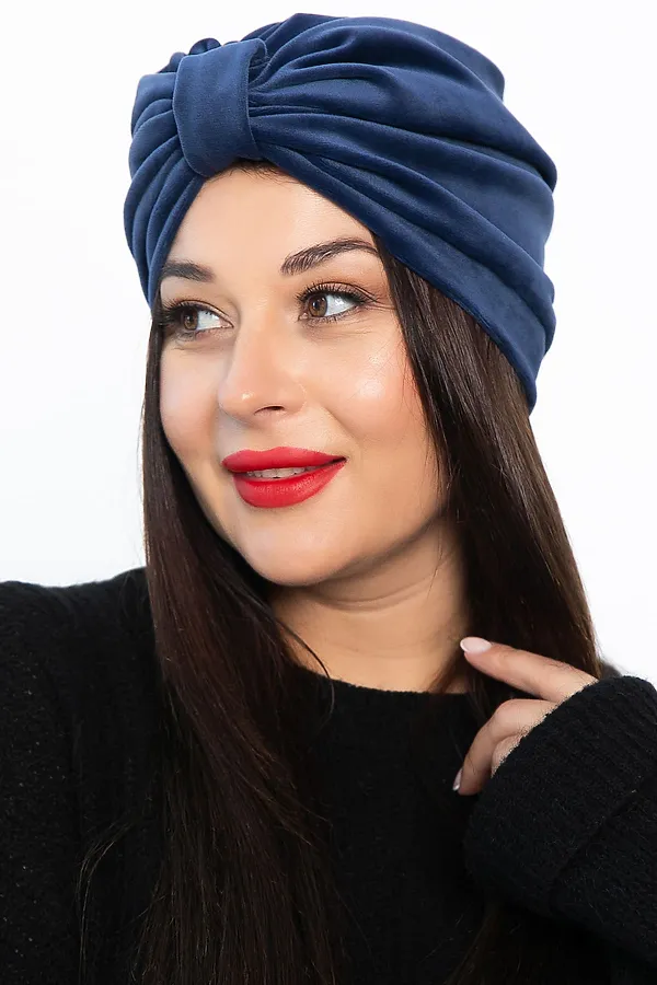 Чалма с бантом LADY TAIGA, синяя - фото 2