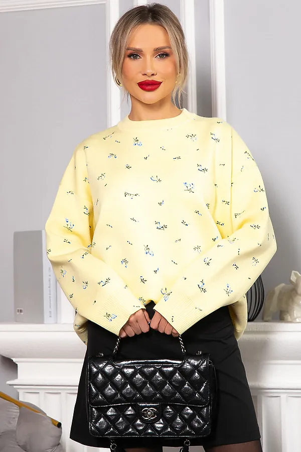 Свитер LADY TAIGA, лимонный - фото 2