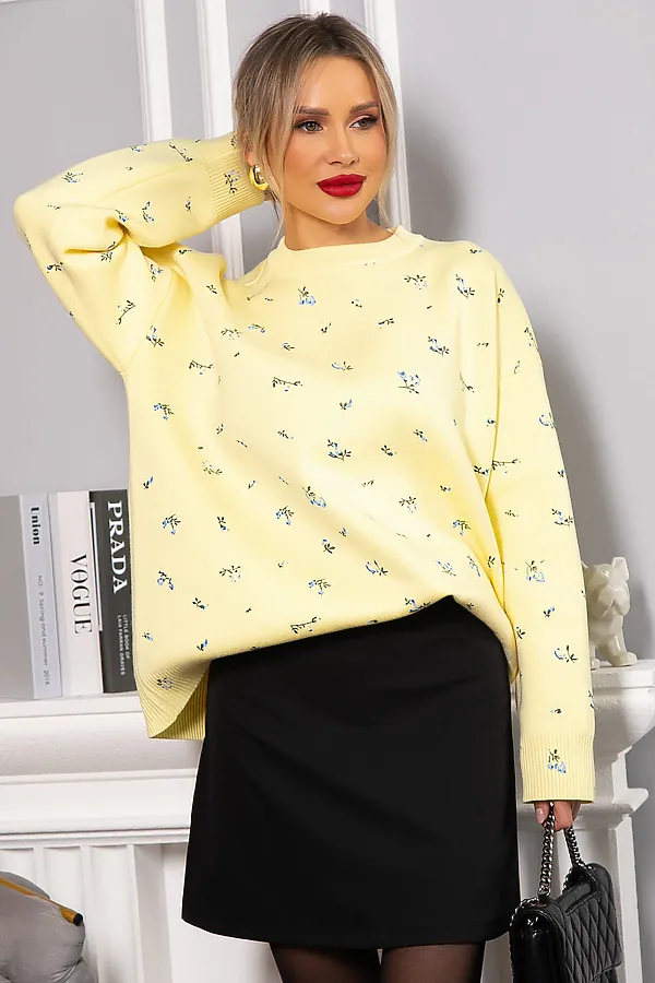 Свитер LADY TAIGA, лимонный - фото 2