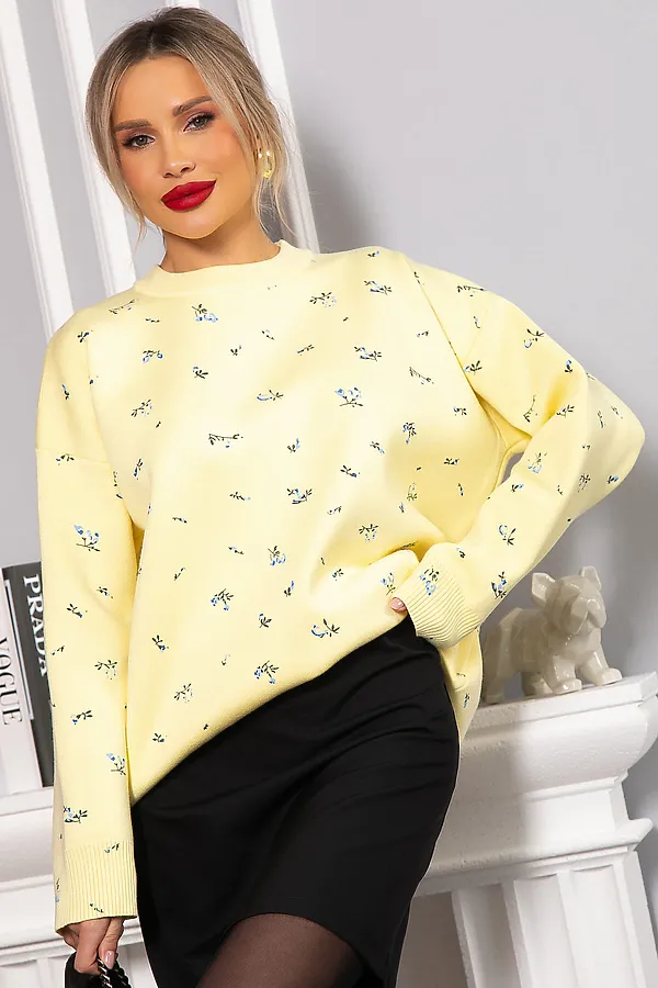 Свитер LADY TAIGA, лимонный - фото 2