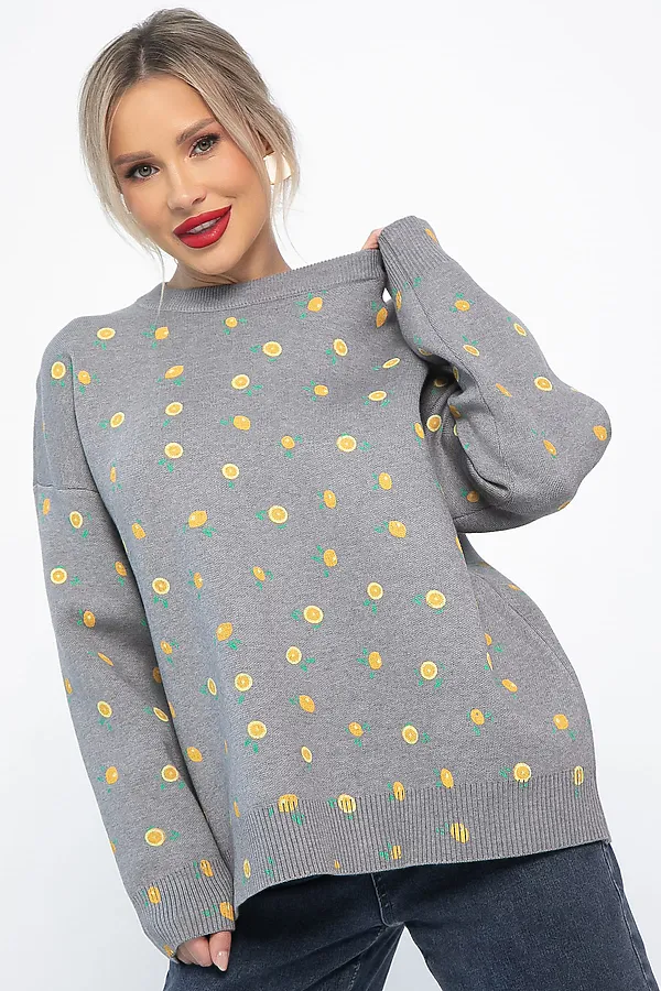 Свитер LADY TAIGA, серый - фото 2