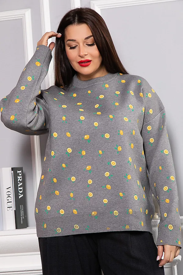 Свитер LADY TAIGA, серый - фото 2