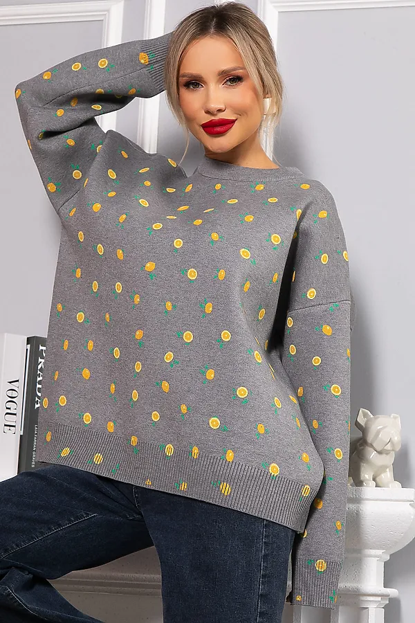 Свитер LADY TAIGA, серый - фото 2