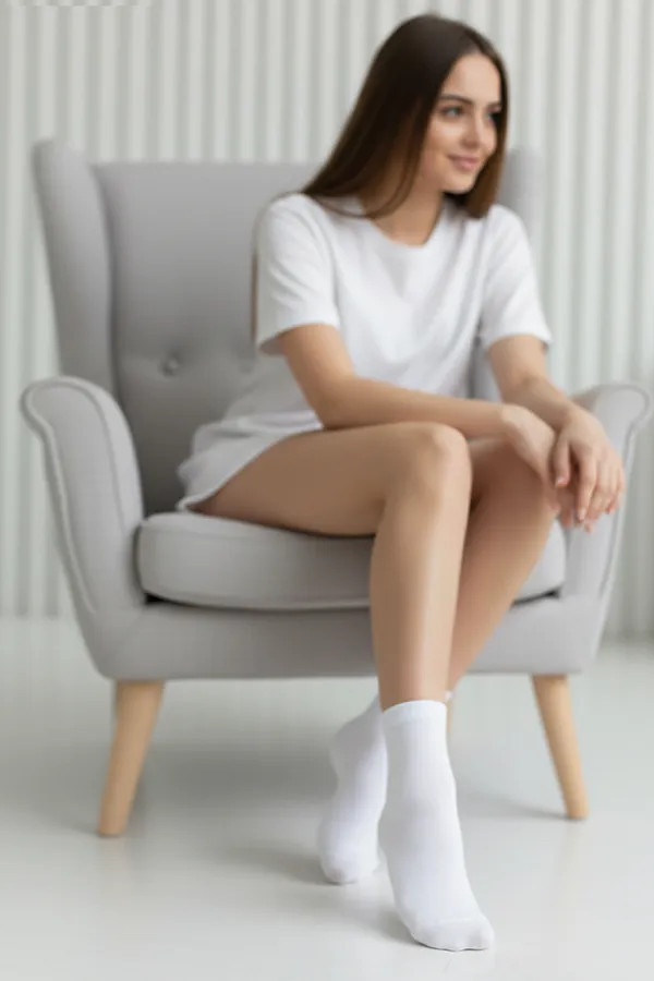 Носки стандарт Лошадки (набор 3 пары) НАТАЛИ, белый, бежевый - фото 2