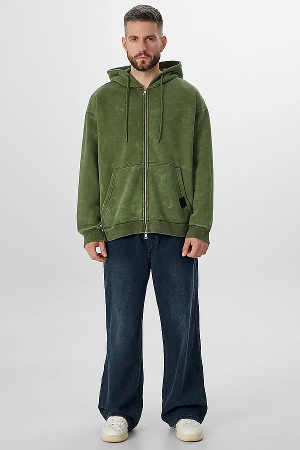 Толстовка MARK FORMELLE, acid wash травяной - фото 2