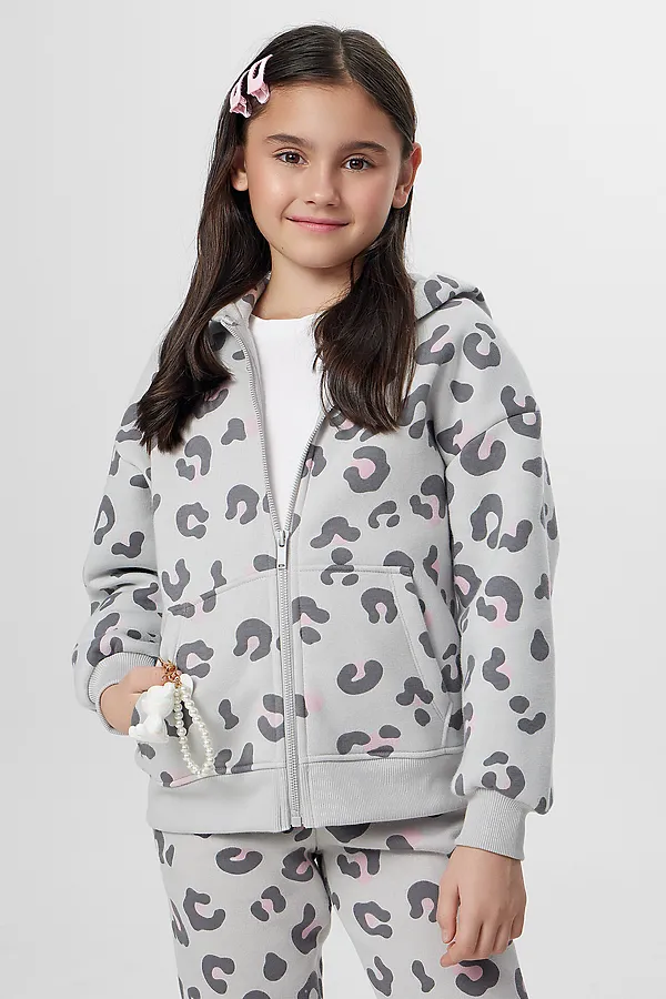 Толстовка MARK FORMELLE, леопард на св.сером - фото 2