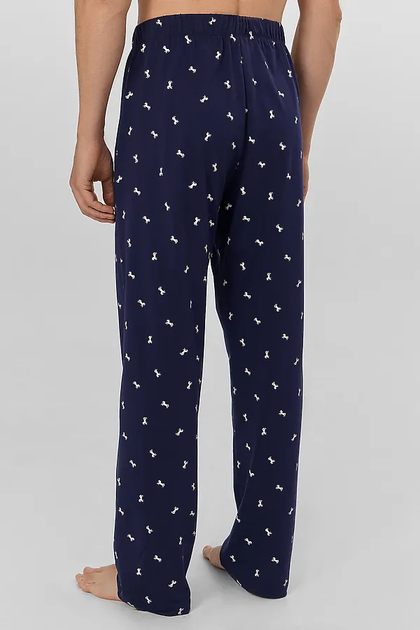 Пижама MARK FORMELLE, белые лошади на т.синем - фото 2