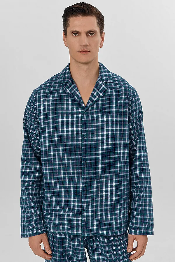 Пижама MARK FORMELLE, сине -зеленая клетка - фото 2