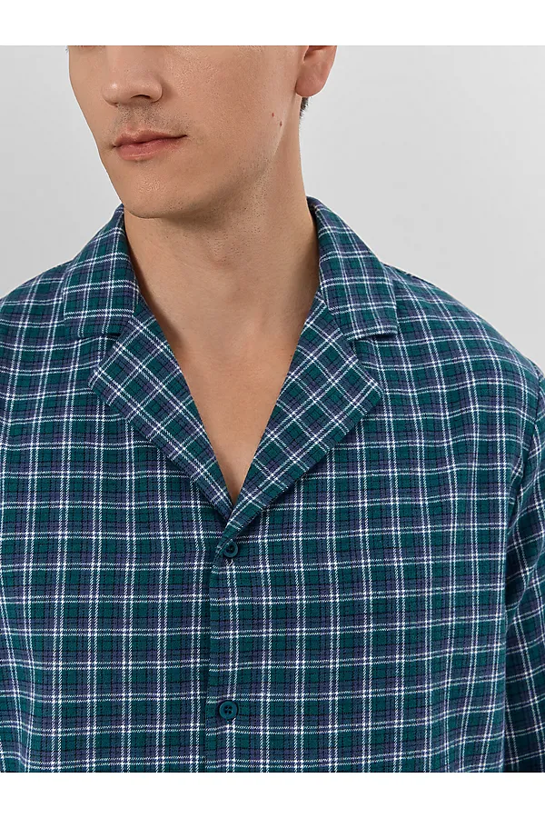 Пижама MARK FORMELLE, сине -зеленая клетка - фото 2