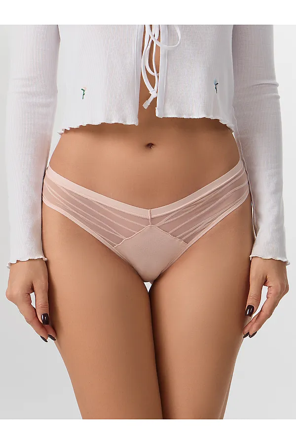 Трусы MARK FORMELLE, полоска на бежевом - фото 2