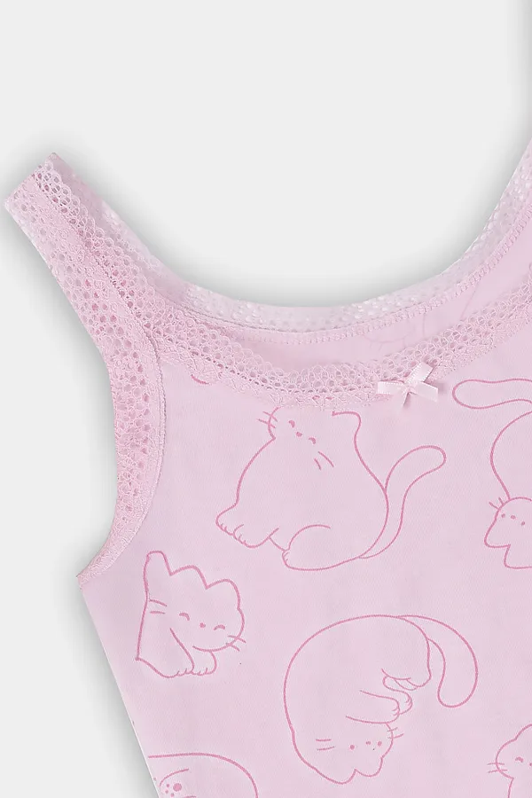 Комплект (Майка+Трусы) MARK FORMELLE, котики на розовом - фото 2