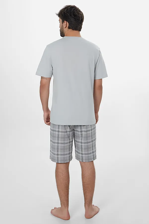 Пижама MARK FORMELLE, св.серый +св.серая клетка - фото 2