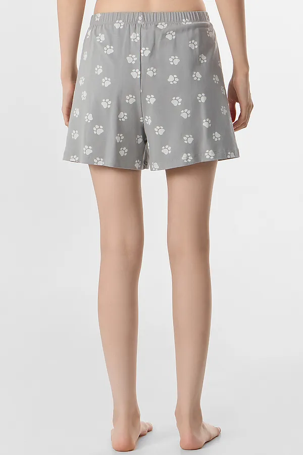 Пижама MARK FORMELLE, молочный +лапки на сером - фото 2